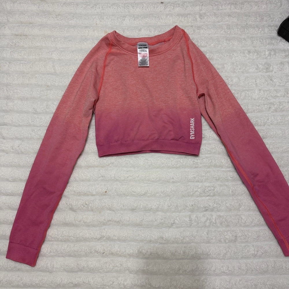 Gymshark Pink Ombre Crop Top